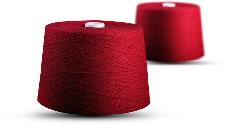 เส้นด้ายโพลีเอสเตอร์ย้อม